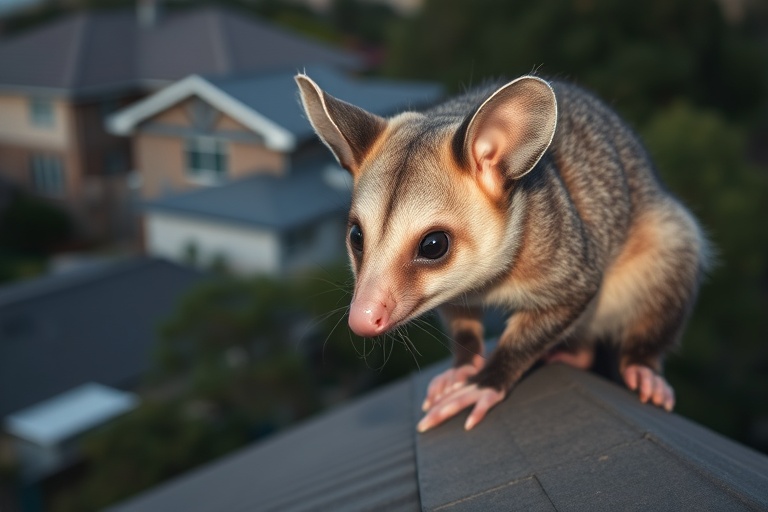 Possum in Sandhurst residential area
