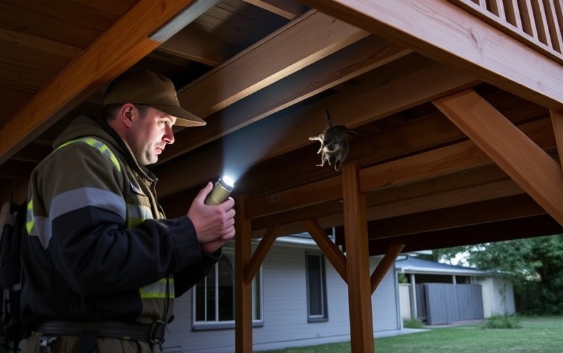 Under Deck Possum Removal in Sandhurst